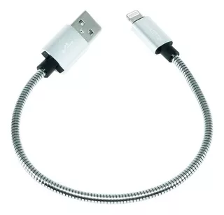 Cabo Para iPhone Usb Lightning Curto Pequeno 20 Cm Reforçado