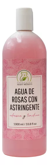 Agua De Rosas Con Astringente Para Piel Grasa (1 Litro) Tipo De Piel Piel Mixta A Piel Grasa