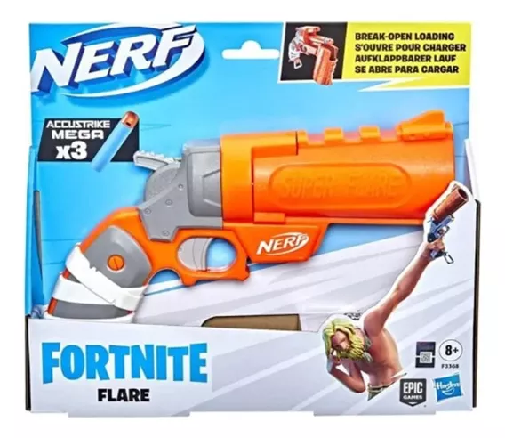 Lançador Nerf Fortnite Flare Accustrike Mega-hasbro