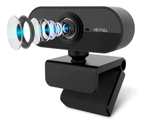 Webcam Full Hd C/ Microfone Usb Câmera Computador Home Ofice