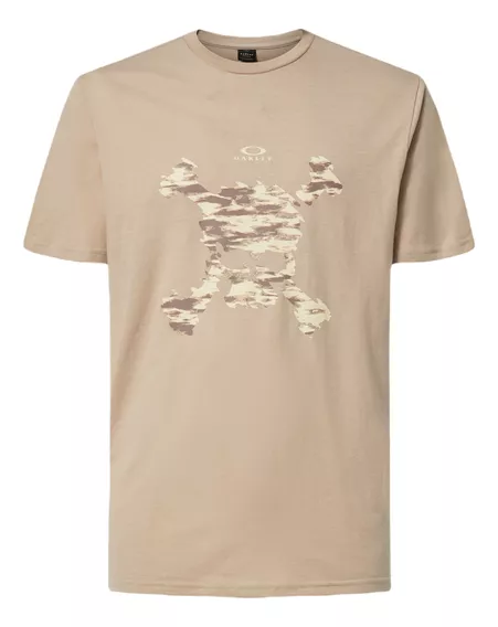 Camiseta / Playera Oakley Camo Skull Tee Humus Foa404383-31r