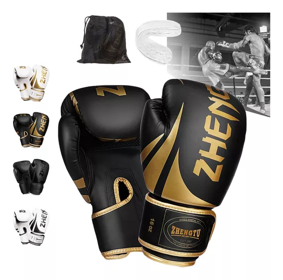 Guantes De Box Para Kickboxing,strap Velcro, 8 - 16 Oz