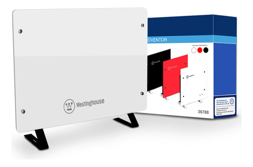 Vitrocalefactor Westinghouse 2000w Estufa De Vidrio Templado Color Blanco