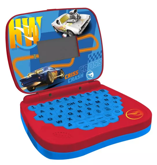 Laptop Infantil Educativo Hot Wheels Bilíngue Candide