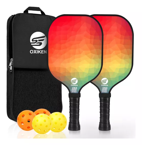 Set De Palas De Pickleball Oxiken Carbono Chs Aprobado Usapa