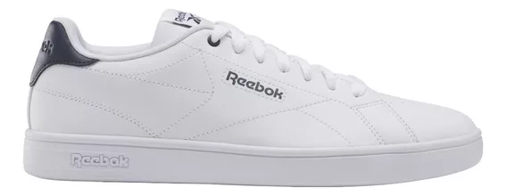 Tenis Reebok Court Clean Blanco Con Azul Unisex