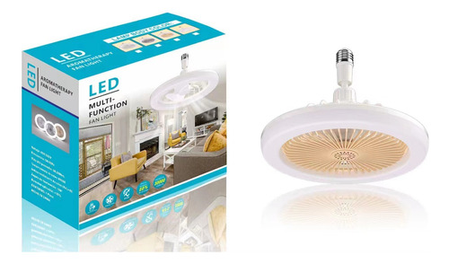 Ventilador De Techo Flexible 180° Con Luz Led Ctrol Remoto