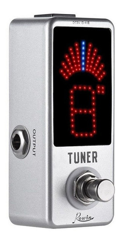 Mini Pedal Afinador Tuner Guitarra Cromático Rowin  Lt-910