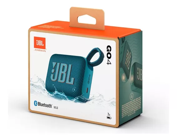 Caixa Som Alto-falante Jbl Go 4 Portátil Com Bluetooth Azul