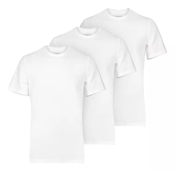 Playera Tommy Hilfiger Pack X3 Und Color Blanco Para Hombre 