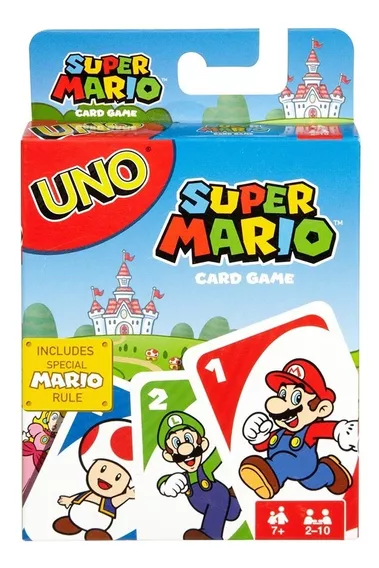 Juego De Cartas Uno Mario Bros De 2 A 10 Jugadores