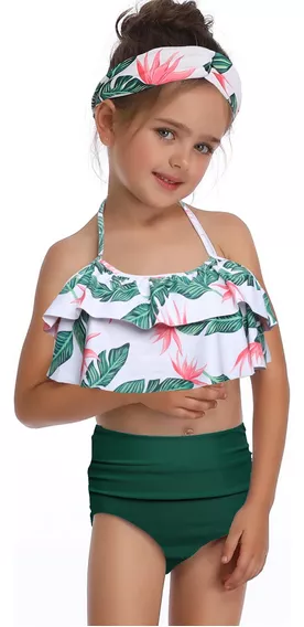 Traje Baño Tankini Bikini Niña Playa Nadar Vacaciones 2pcs