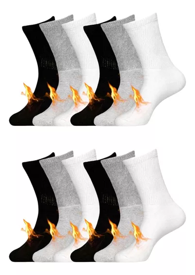 Calcetines Térmicos Para Baja Temperaturas 12 Pares 