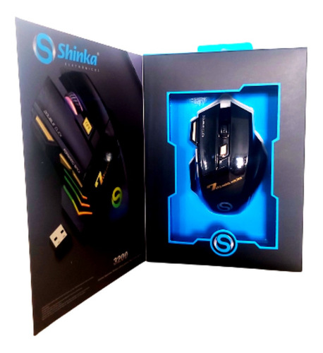 Mouse Gamer Sem Fio Recarregável 3200dpi Sh-mo-g19 Shinka Cor Preto