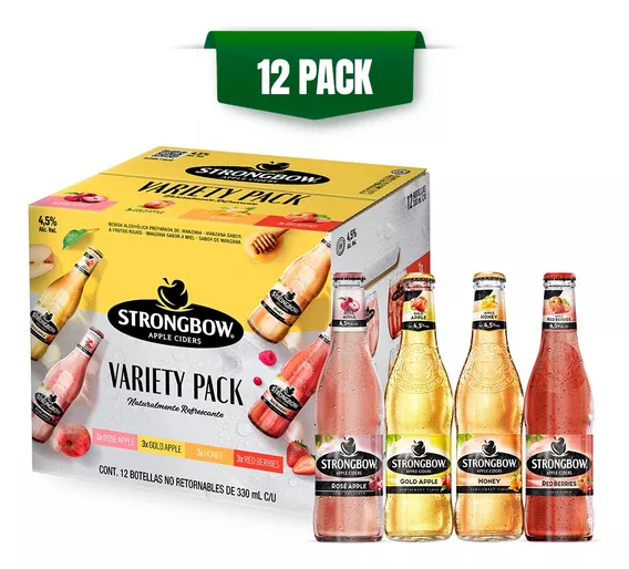 Sidra Strongbow Variety Pack 12 Botellas De 330ml