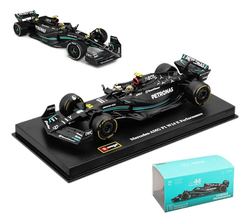 Bburago 1:43 Signature 2023 Mercedes Amg F1 W14 Hamilton #44 Cor preta