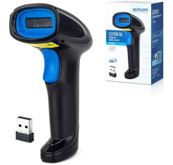 Leitor Sem Fio Código De Barras Usb Bar Code Scanner 1d Cor Preto 110V/220V