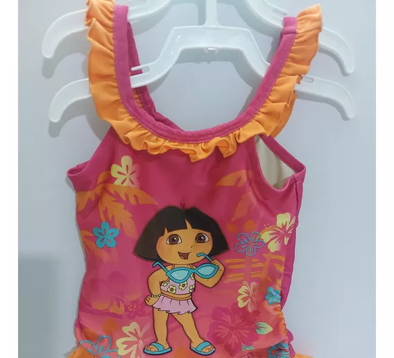 Traje De Baño Dora Exploradora Usado 2 Años Ropa Playa Enter