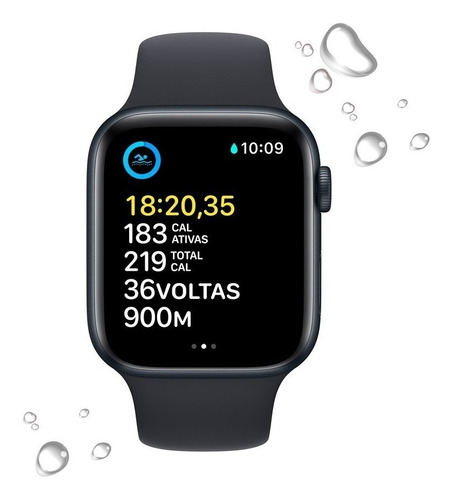 Apple Watch Se 2a Geração Gps 44mm Caixa Em Alumínio Cor Da 