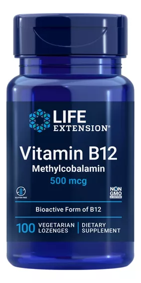 Life Extension, Vitaminab12 Metilcobalamina 100capsulas Sin sabor