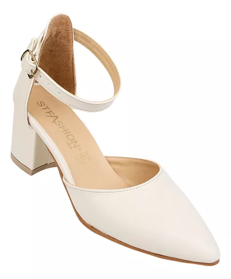 Zapatilla Moda Mujer Blanco Tacto Piel Stfashion 00303721