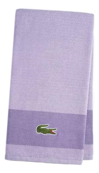 Toalla De Baño Lacoste Del Algodón Color Lila 