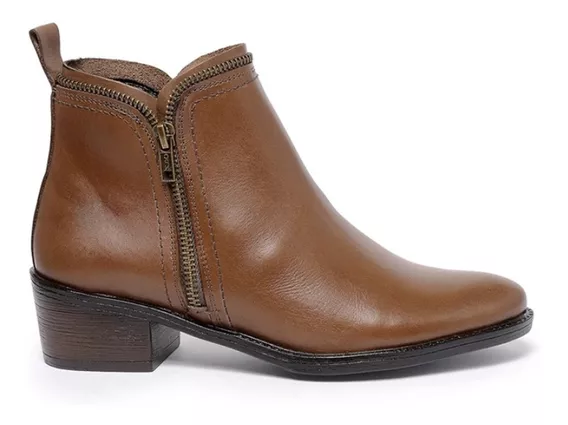 Bota Feminina De Couro Bota De Salto Cano Medio Bico Fino