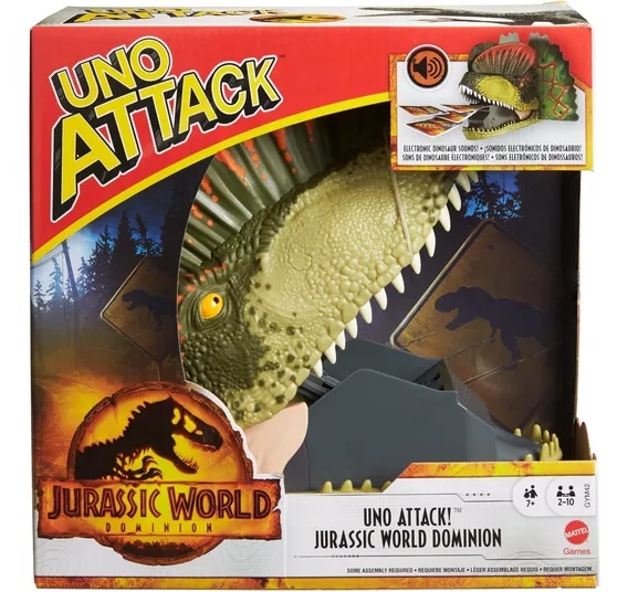 Mattel Games ?uno Attack Jurassic World Domination Juego De 