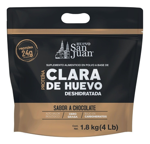 Bolsa Proteína Clara De Huevo Deshidratada 4lbs San Juan Fit Chocolate