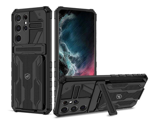 Capa Guardian Para Samsung Galaxy S22 Ultra - Preta Gshield