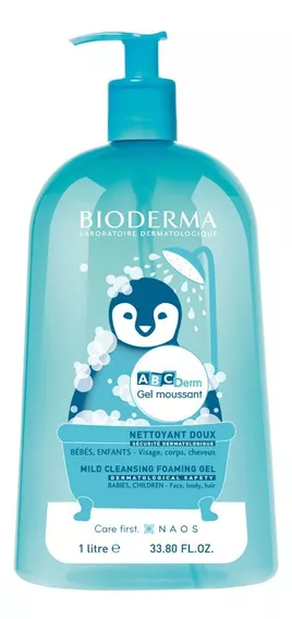 Bioderma Abcderm Gel Limpiador Espumoso Para Bebés  1lt