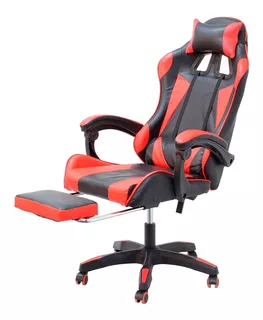 Silla Gamer Ergonómica Regulable Y Con Giro 360º Rx-5000 Color Rojo