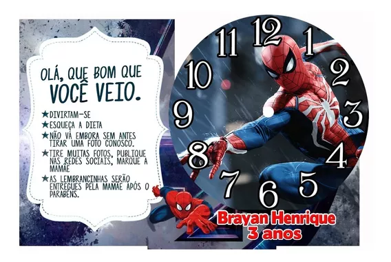 Lembrancinha  Homem Aranha De Mesa 5 Unidades