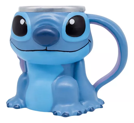 Caneca Lillo Stitch Em Resina 3d Decorativa Coleção