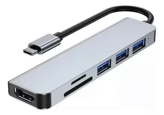 Hub Usb Tipo C Adaptador 4k Hdmi Usb 3.0 Para Portátiles