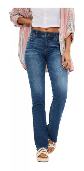 Pantalón American Eagle Low-rise Kick Bootcut Jean Tiro Bajo