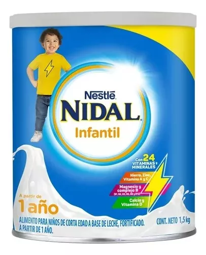 Leche Para Niños Nestlé Nidal Infantil 1.5 Kg