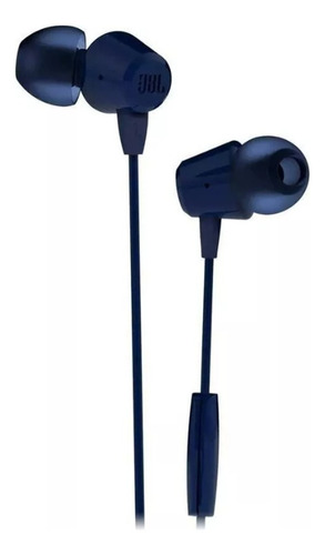 Fone de ouvido in-ear JBL Mãos livres C50HI azul