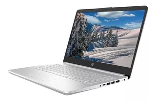 Laptop Hp  14   Core I3 11va 128gb Ssd 4gb Ram Win10 Plata Color Plateado