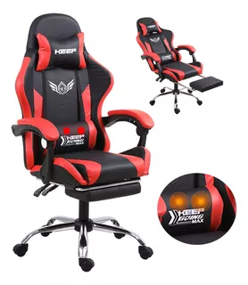 Silla Gamer Gaming Ergonomica Reclinable Con Masaje Lumbar