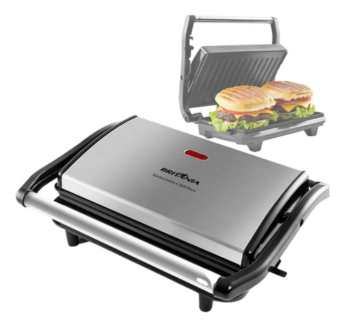 Sanduicheira Grill Misteira Elétrica Press 220v 110v 2 Em 1