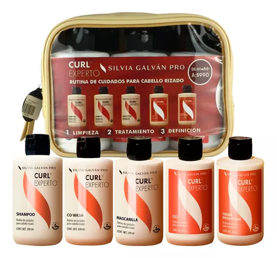 Kit Rutina Cuidado Para Cabello Rizado 5 Pzs + Regalo