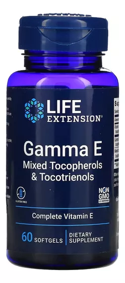 Tocoferoles y tocotrienoles Gamma E 60 cápsulas blandas Life Extension