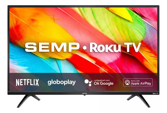 Smart Tv Led Hd Semp 32p R6500 Roku Wifi Usb Dolby Digital