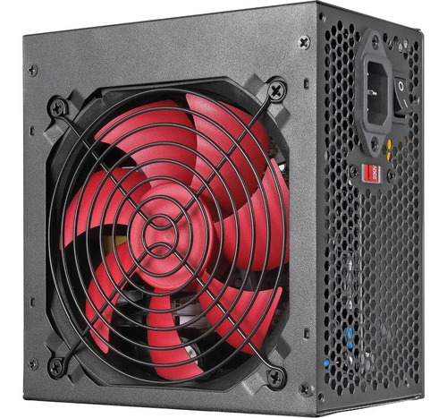 Fortrek Crusader Fonte 500w Bivolt Atx Pc Cooler 12cm Cor Preto Silenciosa 