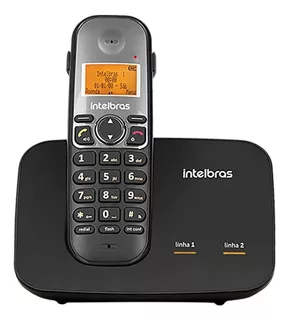 Telefone Sem Fio TS 5150 4125150 Preto Intelbras 110V/220V