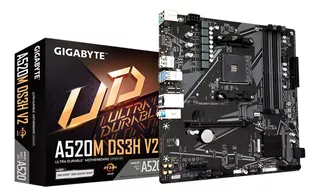 Tarjeta Madre Gigabyte A520m Ds3h V2 Amd Am4 Ddr4 Micro Atx Color Negro