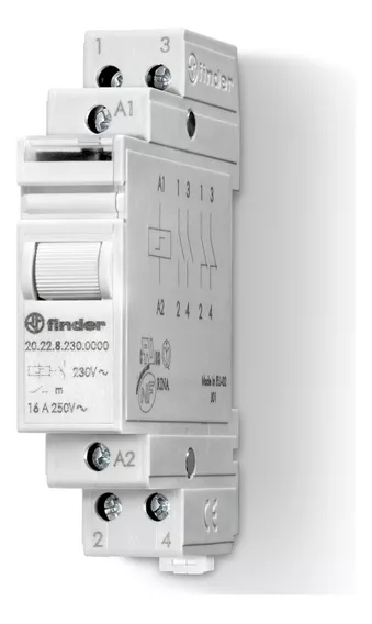 Relé De Impulso Modular 16a Finder 24v Dc 20.22.9.024.4000