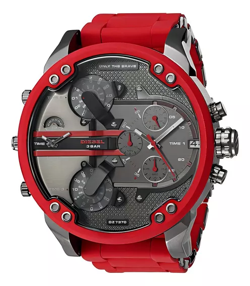 Reloj Diesel Hombre Mr Daddy Color Rojo Resistente al agua