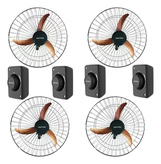 Kit Ventilador Parede Oscilante 60cm  Kit 04 Barato